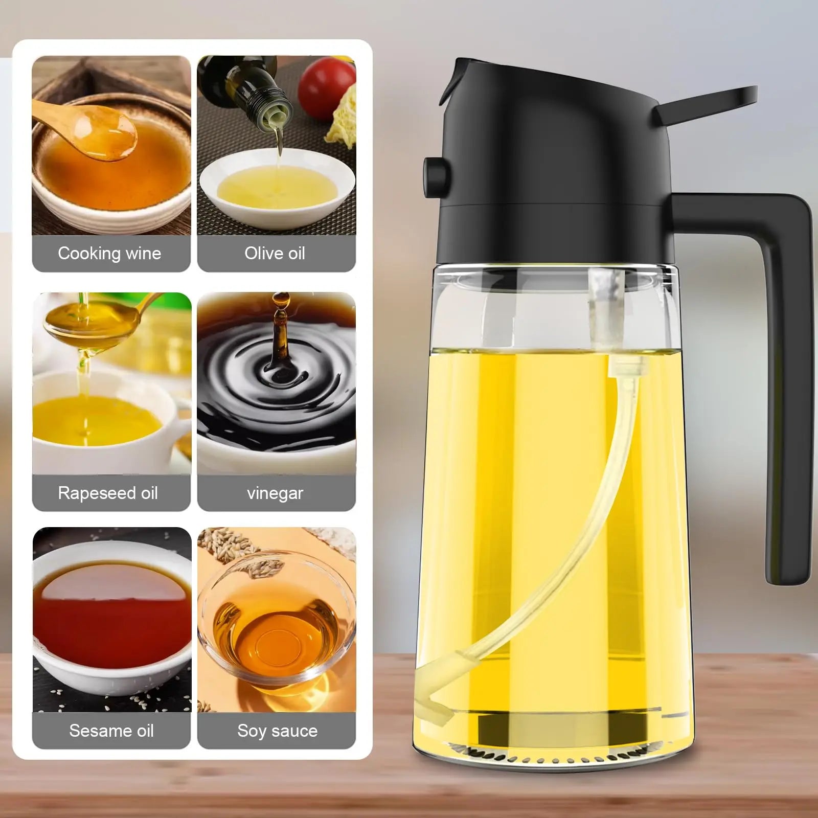 Plastic Oil Sprayer Cooking Oil Spray Tank